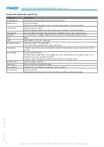 Preview for 2 page of Zimmer MATCH LWR50L-24 Series Installation And Operating Instructions Manual