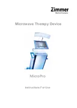 Zimmer MicroPro Instructions For Use Manual preview