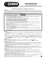 Zinko ZABJ-12C Operating Instructions preview