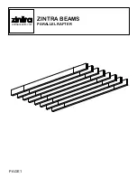 Zintra BEAMS PARALLEL RAFTER Assembly Instructions preview