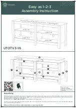 Предварительный просмотр 1 страницы ZINUS UTOTV3-16 Assembly Instruction Manual