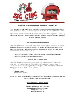 Zio Ciro Subito Cotto MINI 40 User Manual preview