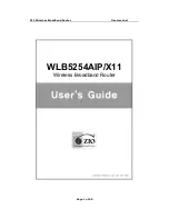 Предварительный просмотр 1 страницы Zio WLB5254AIP/X11 User Manual