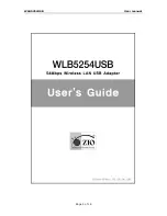 Предварительный просмотр 1 страницы Zio WLB5254USB User Manual