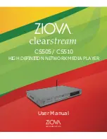 Предварительный просмотр 1 страницы Ziova clearstream CS505 User Manual