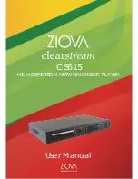 Ziova ClearStream CS615 User Manual preview