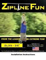 Zip Line Fun ZL35 Installation Instructions Manual preview