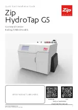 Zip Water Zip HydroTap G5 Quick Start Installation Manual preview