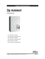 Предварительный просмотр 1 страницы Zip 04051 Zip Autoboil 40 Litre Stainless Steel Installation & Operating Instructions Manual