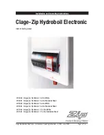 Zip 203362 Clage- Hydroboil Installation And Operating Instructions Manual preview