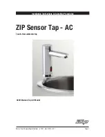 Zip 42220 Sensor Tap AC Installation Instructions & Operating Manual preview