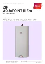 Zip AQUAPOINT III Eco Installation Instructions & User Manual preview