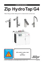 Zip Classic HydroTap G4 range Installation Instructions Manual предпросмотр