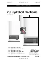 Zip Hydroboil 203062 Installation And Operating Instructions Manual preview