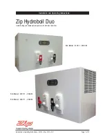 Preview for 1 page of Zip Hydroboil Duo 310111 Installation & Operating Instructions Manual