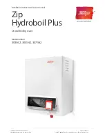 Zip Hydroboil Plus 303562 Installation Instructions & User Manual preview