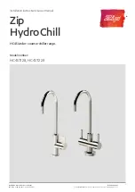 Zip HydroChill HC45T128 Installation Instructions & User Manual предпросмотр