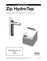 Preview for 1 page of Zip HydroTap B160 Installation Instructions Manual