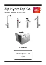 Zip HydroTap G4 BCS160/175 Installation And Operating Instructions Manual preview