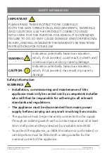 Preview for 3 page of Zip Tudor T4UB5 Installation Instructions & User Manual