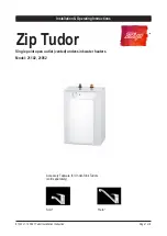 Preview for 1 page of Zip Tudor Installation & Operating Instructions Manual