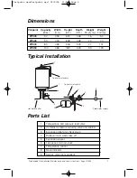 Предварительный просмотр 4 страницы Zip VP303 Installation, Maintenance And User Instructions