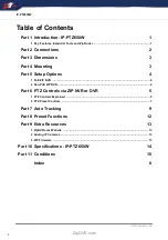 Preview for 2 page of Zip ZULU IP-PTZ650W Instruction Manual