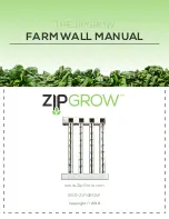 Preview for 1 page of ZipGrow Farm Wall Manual