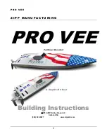 Zipp Manufacturing PRO VEE A Zippkits RC Boat Building Instructions preview