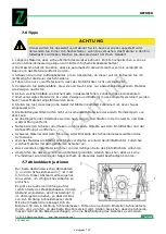 Preview for 16 page of ZIPPER MASCHINEN 9120039231846 Operation Manual