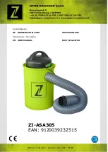 ZIPPER MASCHINEN ZI-ASA305 User Manual preview