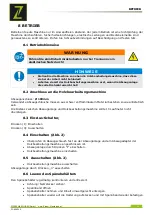 Preview for 12 page of ZIPPER MASCHINEN ZI-ASA305 User Manual