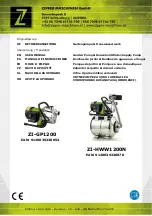 ZIPPER MASCHINEN ZI-GP1200 User Manual предпросмотр