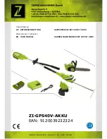 Preview for 1 page of ZIPPER MASCHINEN ZI-GPS40V-AKKU User Manual