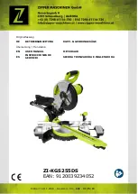 ZIPPER MASCHINEN ZI-KGS255DS User Manual preview