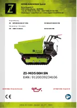 ZIPPER MASCHINEN ZI-MD500HSN User Manual предпросмотр