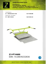 ZIPPER MASCHINEN ZI-PTH600 User Manual preview