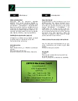 Preview for 3 page of Zipper Mowers 9120039230016 Operation Manual