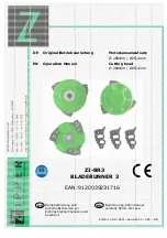 Zipper Mowers BLADERUNNER 3 Operation Manual preview