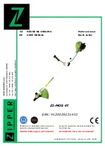 Zipper Mowers ZI-MOS 4T User Manual preview