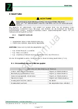 Preview for 21 page of Zipper Mowers ZI-TKS 250-2VB Operation Manual