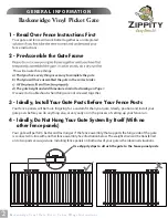 Предварительный просмотр 2 страницы Zippity Baskenridge Vinyl Gate Kit w/ Fence Wings Assembly Instructions Manual