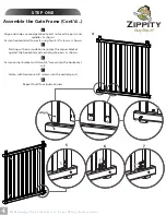 Предварительный просмотр 4 страницы Zippity Baskenridge Vinyl Gate Kit w/ Fence Wings Assembly Instructions Manual