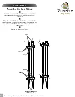 Предварительный просмотр 6 страницы Zippity Baskenridge Vinyl Gate Kit w/ Fence Wings Assembly Instructions Manual