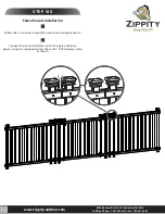 Предварительный просмотр 10 страницы Zippity Baskenridge Vinyl Gate Kit w/ Fence Wings Assembly Instructions Manual