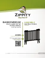 Zippity Baskenridge Assembly Instructions Manual preview