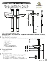 Preview for 1 page of Zippity Classica Vinyl Mailbox Post Assembly Instructions Manual