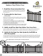 Preview for 2 page of Zippity Madison Gate Kit w/ Fence Wings Assembly Instructions Manual