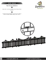 Preview for 10 page of Zippity Madison Gate Kit w/ Fence Wings Assembly Instructions Manual