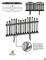 Preview for 3 page of Zippity Madison Vinyl Picket Fence Kit 2-Pack Assembly Instructions Manual